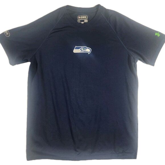 Under Armour Heat Gear Medium  NFL Combine Authentic Seattle Seahawks  T-shirt - Picture 1 of 9
